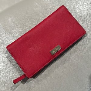 Gorgeous red Kate Spade wallet with box - NWT